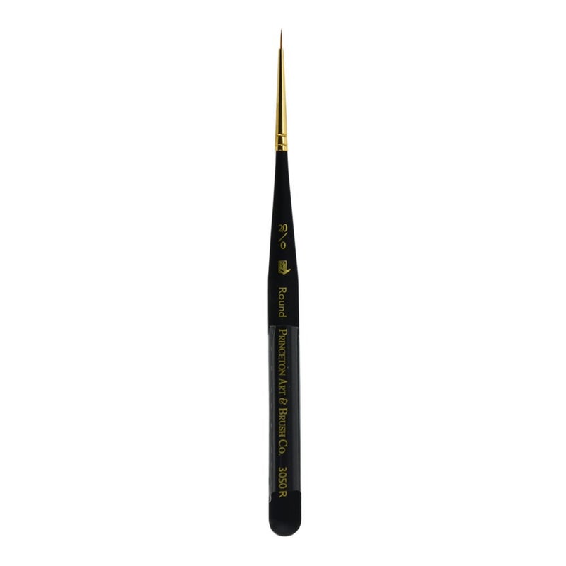 Princeton MiniDetailer Round Brush Synthetic Short Handle Size 200 inch 1 Count
