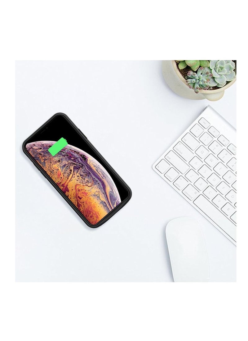 Ntech - Battery Case For (iPhone XS Max, 4000mAh Slim Portable Protective Charging Case Compatible With For (iPhone XS Max (6.5 inch) With Carplay Extended Rechargeable Extended Battery Charger Case (Black) - Image 1