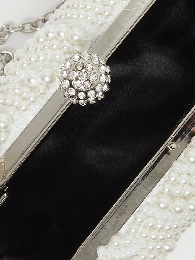 Styli All Over Faux Pearl Embellished Clutch - Image 4