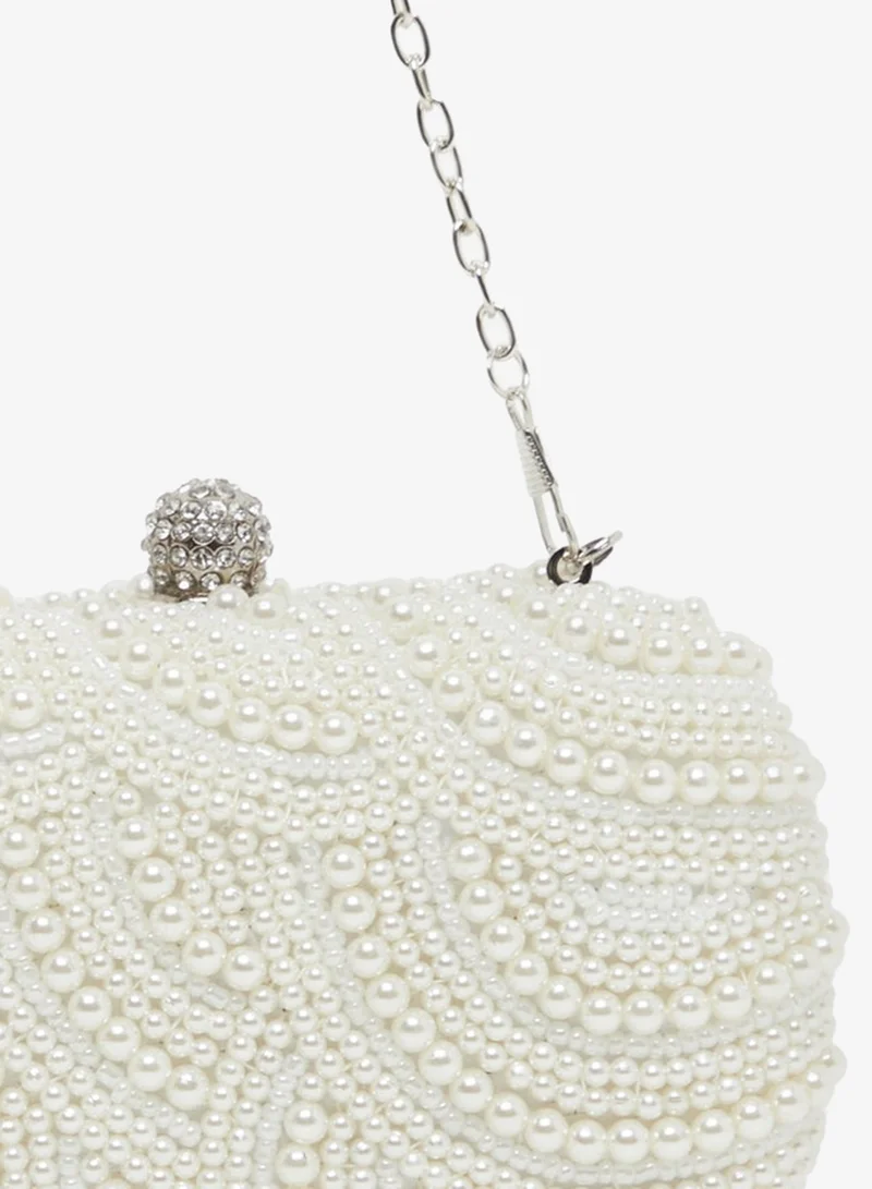 Styli  Styli All Over Faux Pearl Embellished Clutch for Women | Best Price UAE