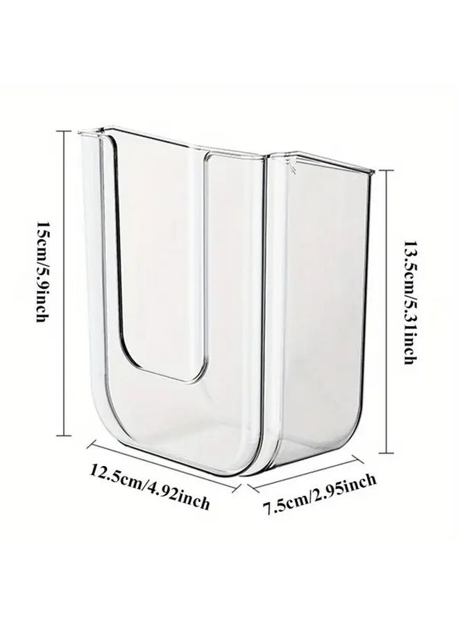 Transparent White Wall Mounted Wet Wipe Dispenser Self Adhesive Plastic Bracket Large Opening Strong Load Capacity - Image 3