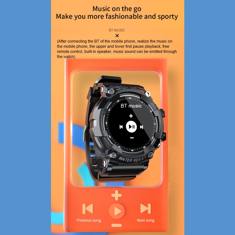 Smart Watch: Black, BT Call Function, Health Monitor - Fitness Activity Tracker, Waterproof Sport Watch for Daily Life, Sports Enthusiasts and Health-conscious Users - Image 4