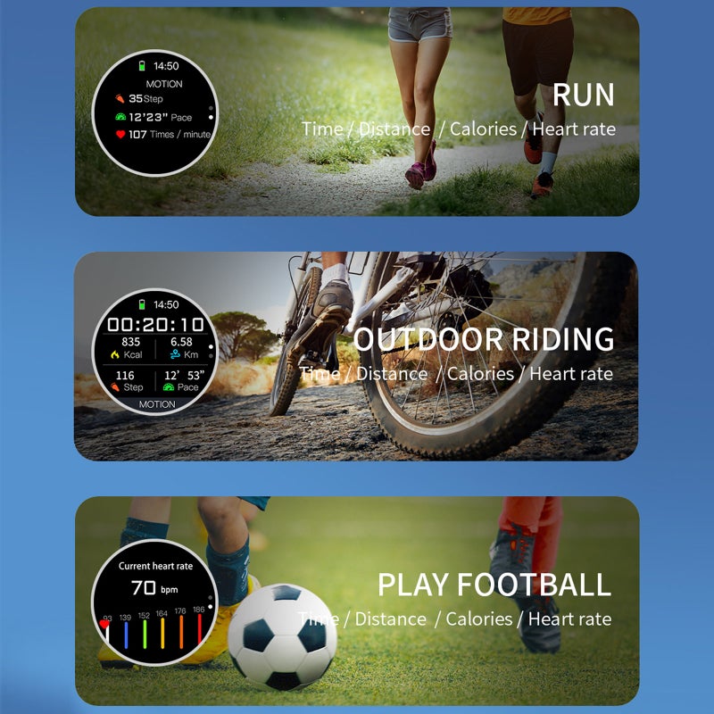 Smart Watch: Black, BT Call Function, Health Monitor - Fitness Activity Tracker, Waterproof Sport Watch for Daily Life, Sports Enthusiasts and Health-conscious Users - Image 2