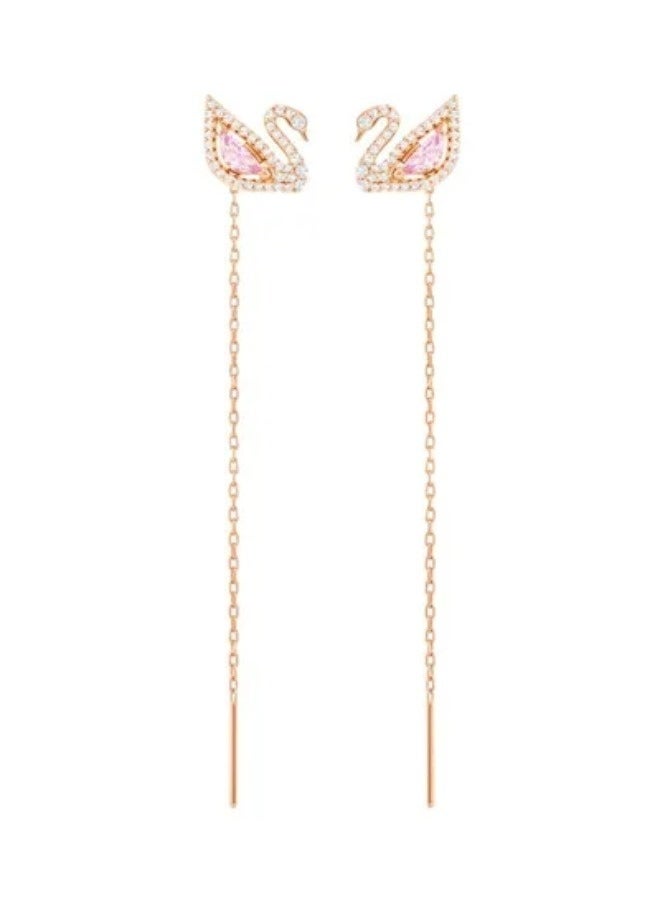 Generic - Generic Swarovski Swan Charm Studs - Image 1