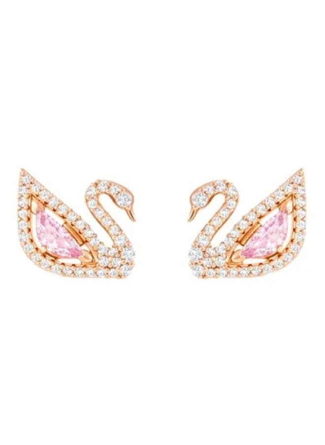 Generic - Generic Swarovski Swan Charm Studs - Image 1