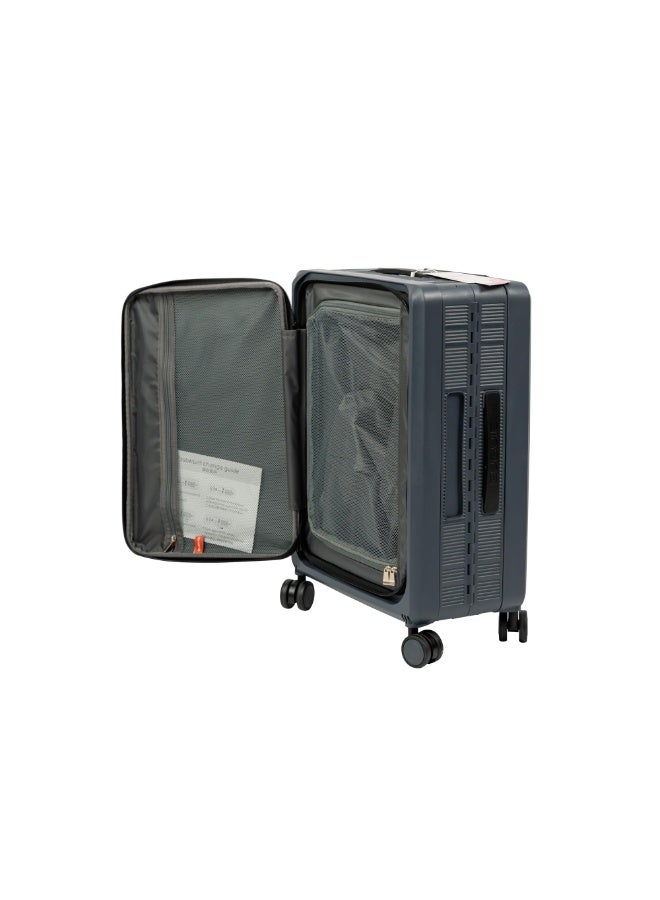 Collapsible & Foldable Hardcase Cabin Plastic Suitcase for Travel for Men's & Women's | Travel Trolley Bag| 8 Wheels | TSA Lock | Easy-to-Store (Dark Gray, 26 Inch) - Image 5