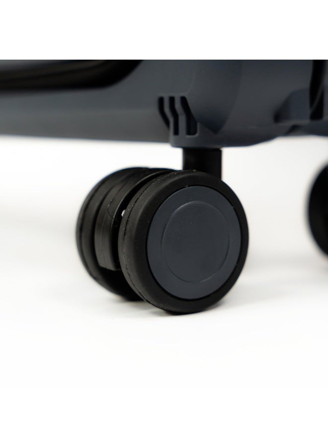 Collapsible & Foldable Hardcase Cabin Plastic Suitcase for Travel for Men's & Women's | Travel Trolley Bag| 8 Wheels | TSA Lock | Easy-to-Store (Dark Gray, 26 Inch) - Image 3