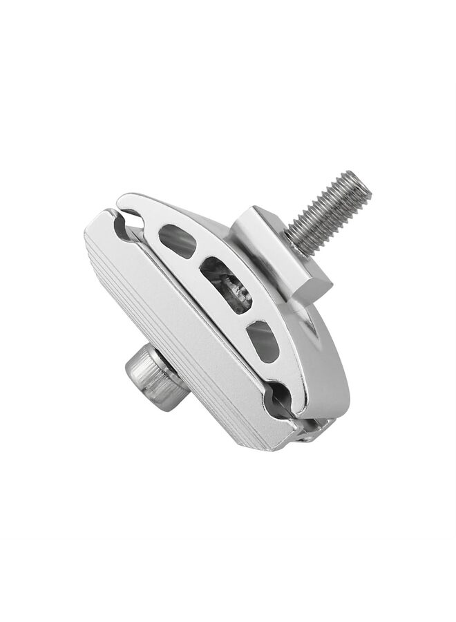 Generic Bicycle Seatpost Head Saddle Pipe Head Silver Aluminium Alloy Bike Seatpost Clamps Head Saddle Pipe Screw Seat Tube Cycling Screw Seat Tube Post Single Rod Head Parts - Image 1