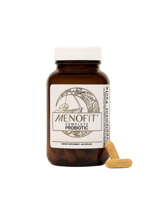 MENOLABS MENOLABS MenoFit, Menopause Supplements for Women - 60 Capsules - Advanced Women’s Probiotic with Vitamins and Red Clover for Gut Health, Hot Flashes and Hormone Balance for Women  - Image 1