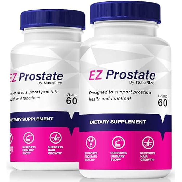 NutraRize (2 Pack) EZ Prostate Capsules, All-Natural Formula to Maintain Prostate Health, Premium E Z Prostate Support Pills, Official EZProstate Pastillas Review (120 Capsules) - Image 1