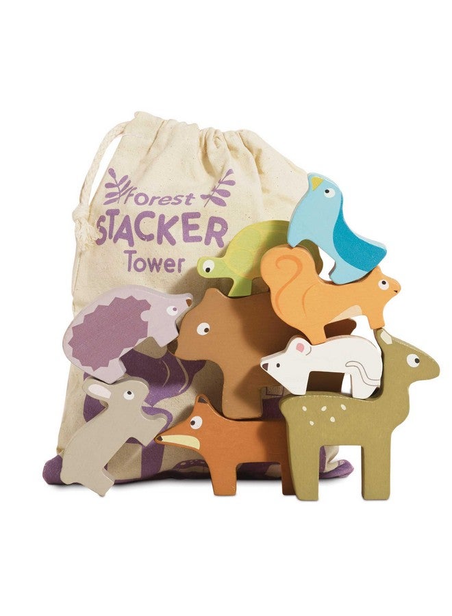 Le Toy Van - Wooden Petilou Forest Stacker Puzzle & Bag Educational Balancing Activities Toy | Great Gift for Kids and Toddlers | Suitable for Age 18+ Months Old - Image 1