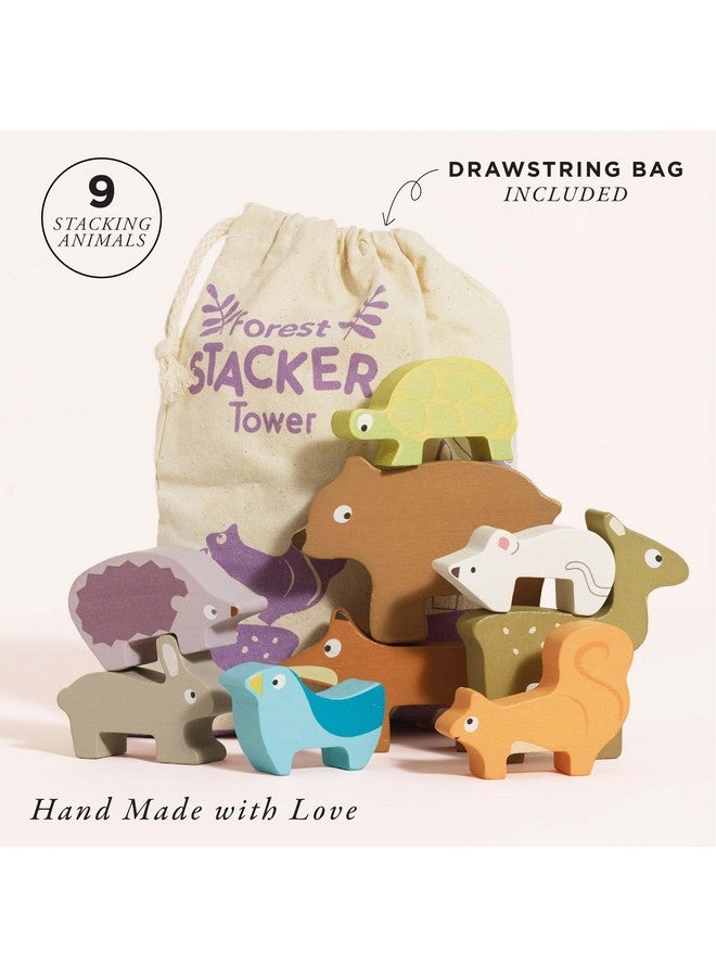 Le Toy Van - Wooden Petilou Forest Stacker Puzzle & Bag Educational Balancing Activities Toy | Great Gift for Kids and Toddlers | Suitable for Age 18+ Months Old - Image 2