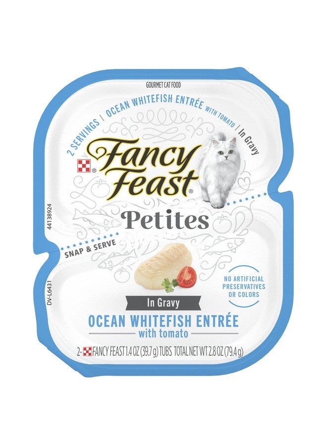 فانسي فيست طعام القطط الرطب Y Feast Gourmet Gravy، سمك أبيض صغير مع مقبلات الطماطم - (عبوة من 12 قطعة) عبوات سعة 2.8 أونصة - Image 1
