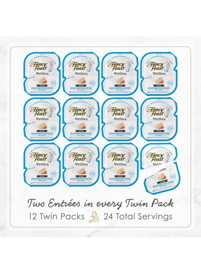 فانسي فيست طعام القطط الرطب Y Feast Gourmet Gravy، سمك أبيض صغير مع مقبلات الطماطم - (عبوة من 12 قطعة) عبوات سعة 2.8 أونصة - Image 2