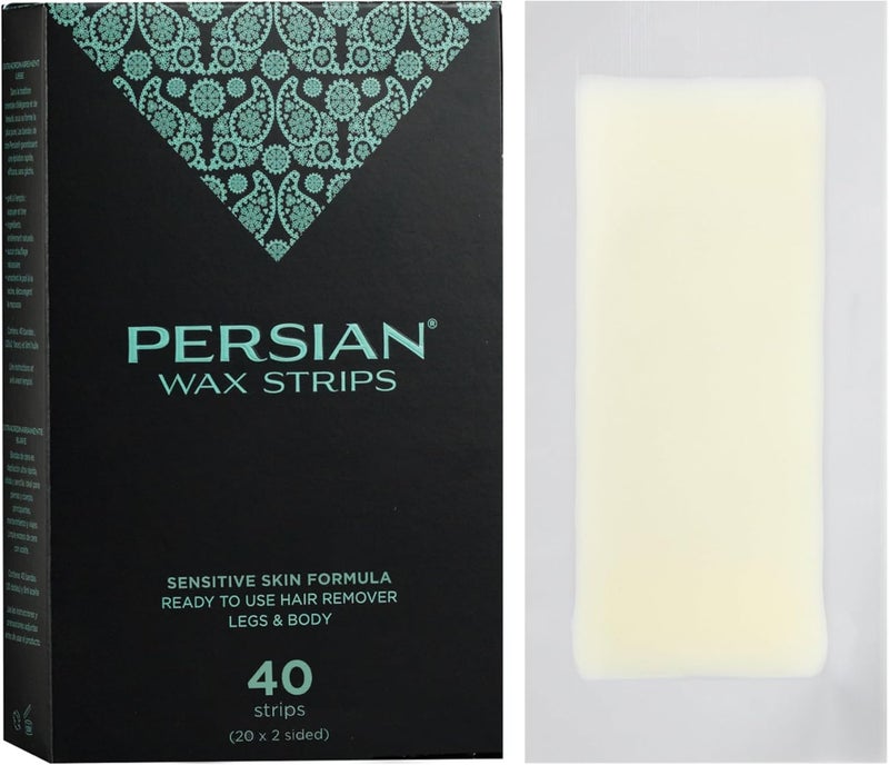 Persian Wax StripsPreLined for Instant Hair Removal 40 Count - Image 1