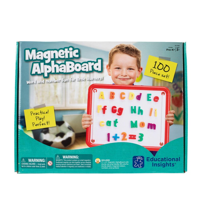 Educational Insights Magnetic AlphaBoard Kit, includes 72 Magnetic Letters and 27 Math Symbols and Numbers, Magnetic Alphabet & Magnetic Numbers, Ages 4+ - Image 4