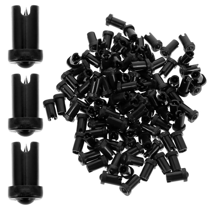 FOMIYES 100pcs Glue Bottle Anti-blocking Needle Lash Tools for Eyelash Extensions Lash Extensions Supplies Lash Extension Supplies Glue Bottle Pin Lash Glue Bottle Plug Glue Needle Nozzle