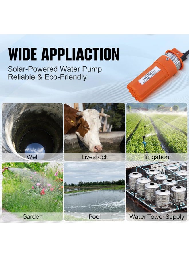 ECO-Worthy 24V Submersible Deep Well Water DC Pump for Farm & Ranch Submersible Deep Well Pump - Image 5