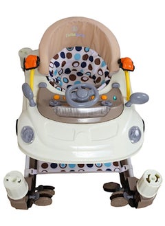 Rally Multifunction 2 in 1 Baby Walker Rocker with soft padded folding seat Easy to Fold and Store  - Image 4