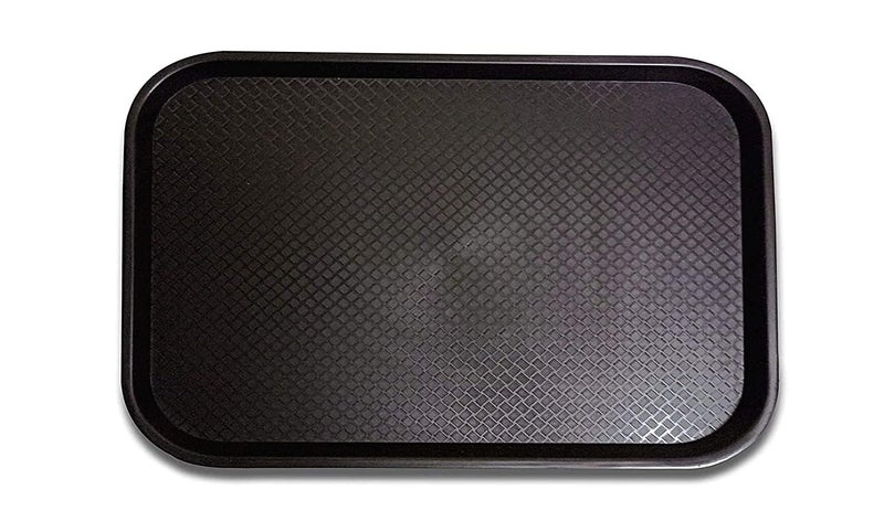 Improvhome Serving Platter/Large Tray; Made of Premium Plastic; Rectangular Shape; Length 16 Inches X Breadth 12 Inches (1 Black Tray) - Image 5