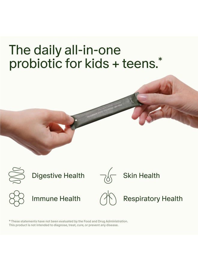 Seed PDS-08 Pediatric Daily Synbiotic - Fiber-Based Prebiotic & Probiotic for Kids - Digestive Health, Regularity, Constipation Relief - Ages 3-17 - Vegan and Shelf-Stable - 30 Sachets (30-Day Supply) - Image 2