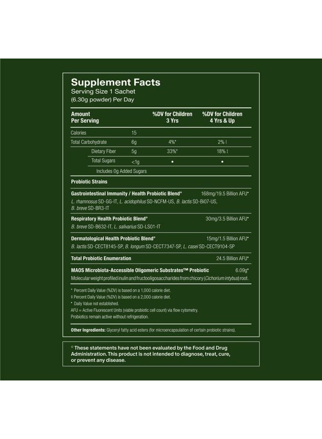 Seed PDS-08 Pediatric Daily Synbiotic - Fiber-Based Prebiotic & Probiotic for Kids - Digestive Health, Regularity, Constipation Relief - Ages 3-17 - Vegan and Shelf-Stable - 30 Sachets (30-Day Supply) - Image 4