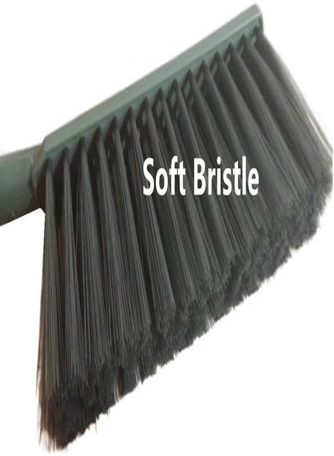Jilukibo 2 Pack Soft Bristle Bed Sheets Sweeping Cleaning Brush with Long Hand, Counter Duster for Debris Hair Remover Desk Quilt Sofa Furniture (Yellow Green) - Image 3