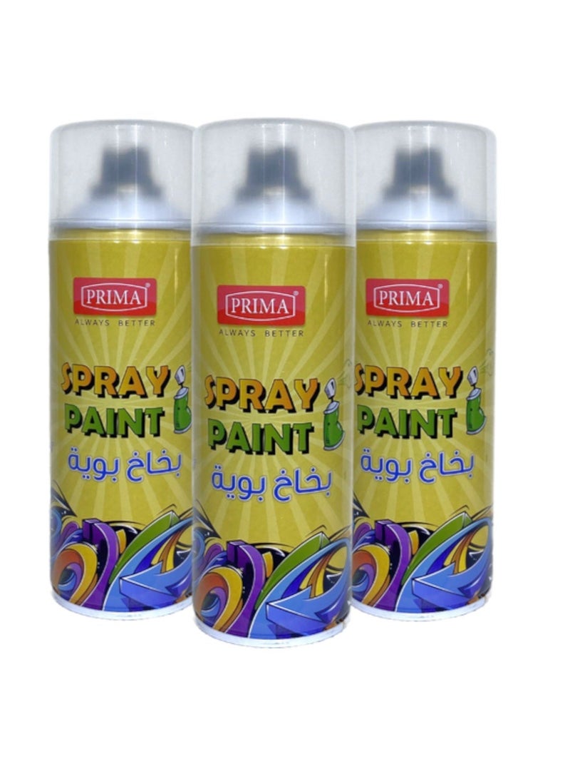 PRIMA 3 Pieces Set Spray Paints & Finishes Clear - Image 1