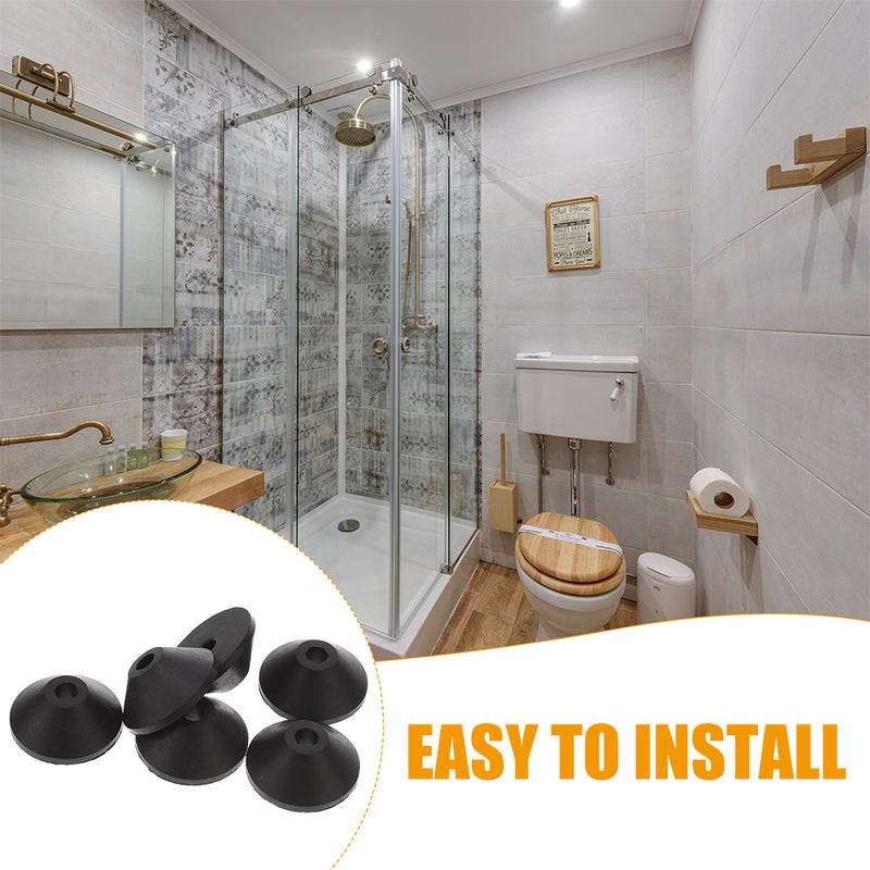 30Pcs Toilet Bolt Rubber Washers Leak-proof Bolt Screws Conical Rubber Washers Rubber Washer - Image 2