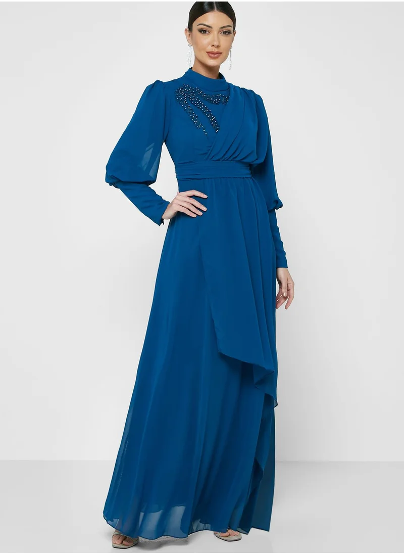 Khizana Drape Detail Dress