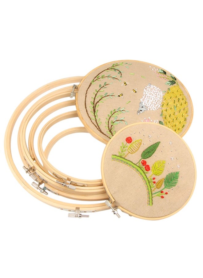 5 Pieces Embroidery Hoops Bamboo Circle Cross Stitch Hoop Ring 5 Inch To 10 Inch For Embroidery And Cross Stitch - pzsku/Z0B8DBD9372948720B7E6Z/45/_/1721976321/8eac0479-ee17-4fa0-8f4c-854cafc861bf