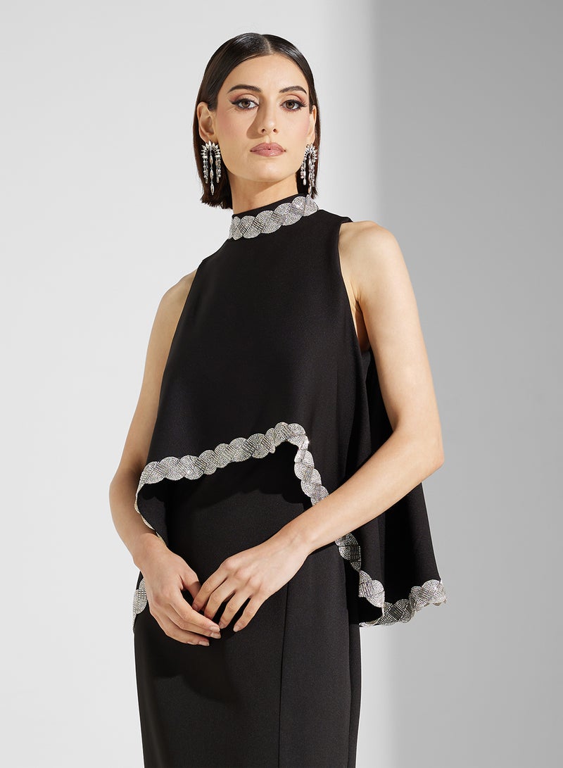 Namshi x Overlay Detail Dress - Image 3