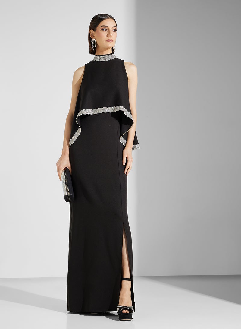 Namshi x Overlay Detail Dress - Image 1