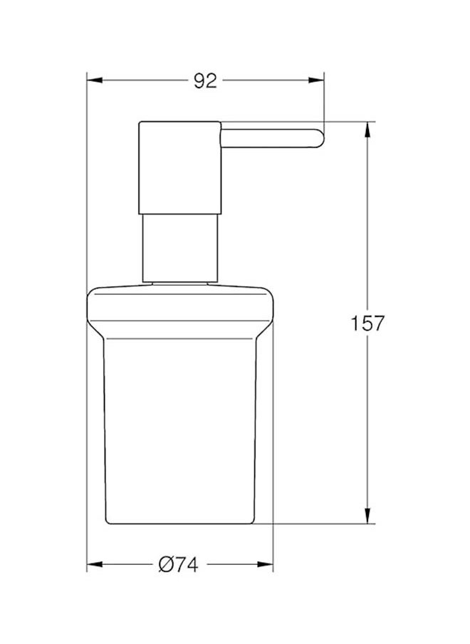 جروهي - جروهى موزع صابون 15×9 سم - أبيض - Image 1