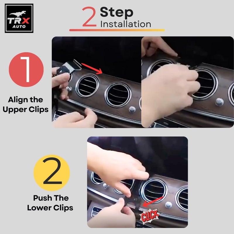 TRX AUTO Phone Holder Mount With Gravity Phone Holder For Mercedes Benz E Class, CLS 2016 To 2023 | Mercedes E Class Car Accessories | Mercedes Car Mobile Phone Holder - Image 5