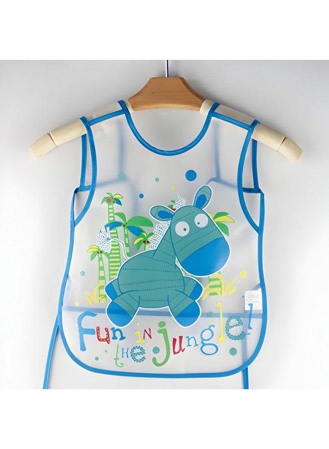 Uber World Waterproof Apron | Plastic Bib | Feeding Bibs | Washable And Reusable | Baby Feeding Products |Full Torso Coverage Apron For Toddlers 1-5 Year (3) - Image 4