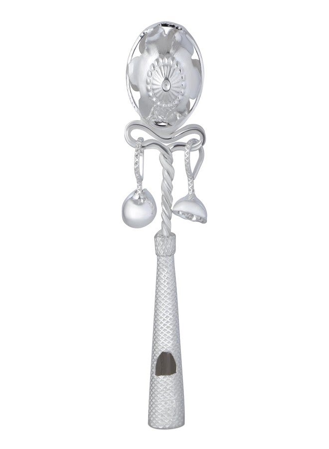 Badhai Box by Osasbazaar Pure Silver Baby Rattle, Jhunjuna, Elegant and Safe for Newborns and Infants - Image 1