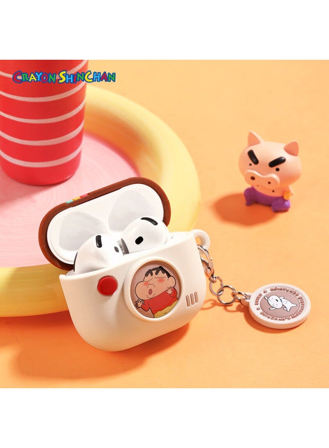 Rock Crayon Shin-chan Airpods 4 Case, Airpods Fourth Generation Earphone Cover, Protective Case, Apple Earphone Case, Full Coverage Silicone Shockproof Cartoon Cute Soft Shell For Men And Wome - Image 2