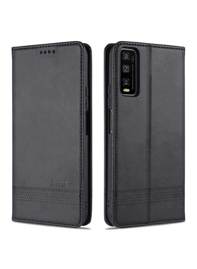 Case For vivo Y70s / Y51s / IQOO U1 Magnetic Calf Texture Horizontal Flip Leather Case with Card Slots & Holder & Wallet