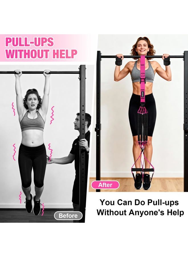 KUZARO Pull Up Assistance Bands for Women, Heavy Duty Resistance Bands with Handles, Exercise Band with Door Anchor, Workout Band Set for Pull Up Bar, Full Body Sculpting,Muscle Training, Recovery, Home Gym - Image 3