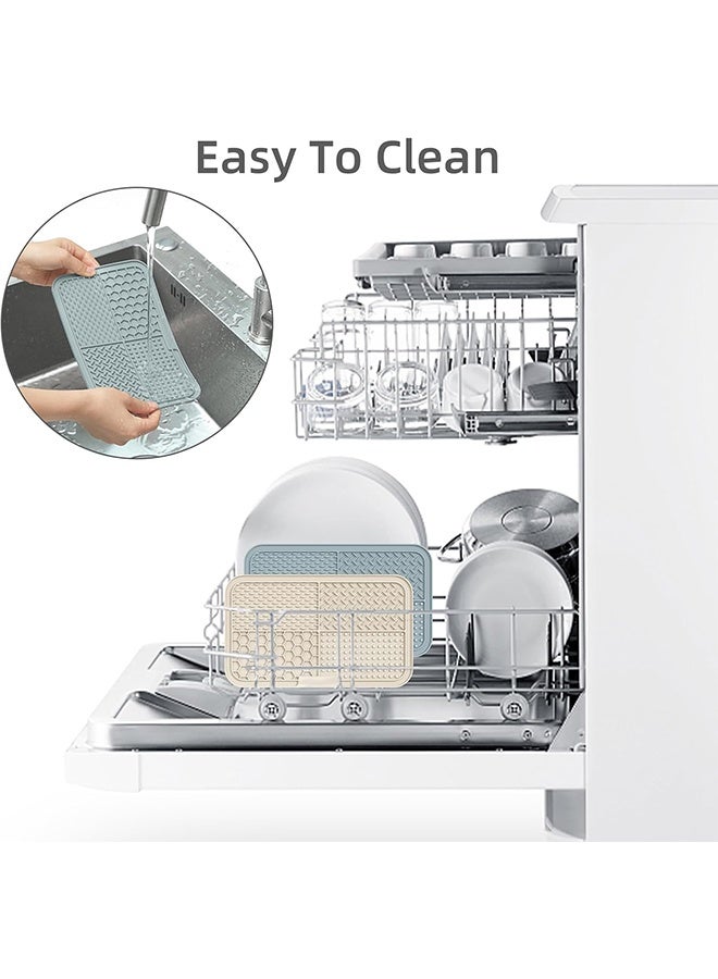 حصيرة لعق كبيرة للكلاب مزودة بأكواب شفط، أطباق إطعام بطيء، حصيرة لعق القطط لتخفيف القلق، ألعاب للكلاب لإبقائها مشغولة، ألعاب تنشيط أثناء الاستحمام، حصيرة لعق القطط للتغلب على الملل (قطعة واحدة) - Image 4