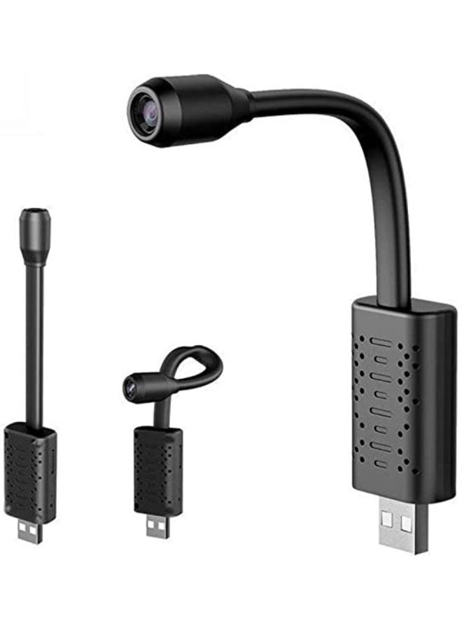 SHOPI Full HD 4K 1080P USB Wifi Mini Camera WiFi Camera Wireless USB Plug Small Security Camera 1080P HD Motion Detection Monitor for Home Office Indoor