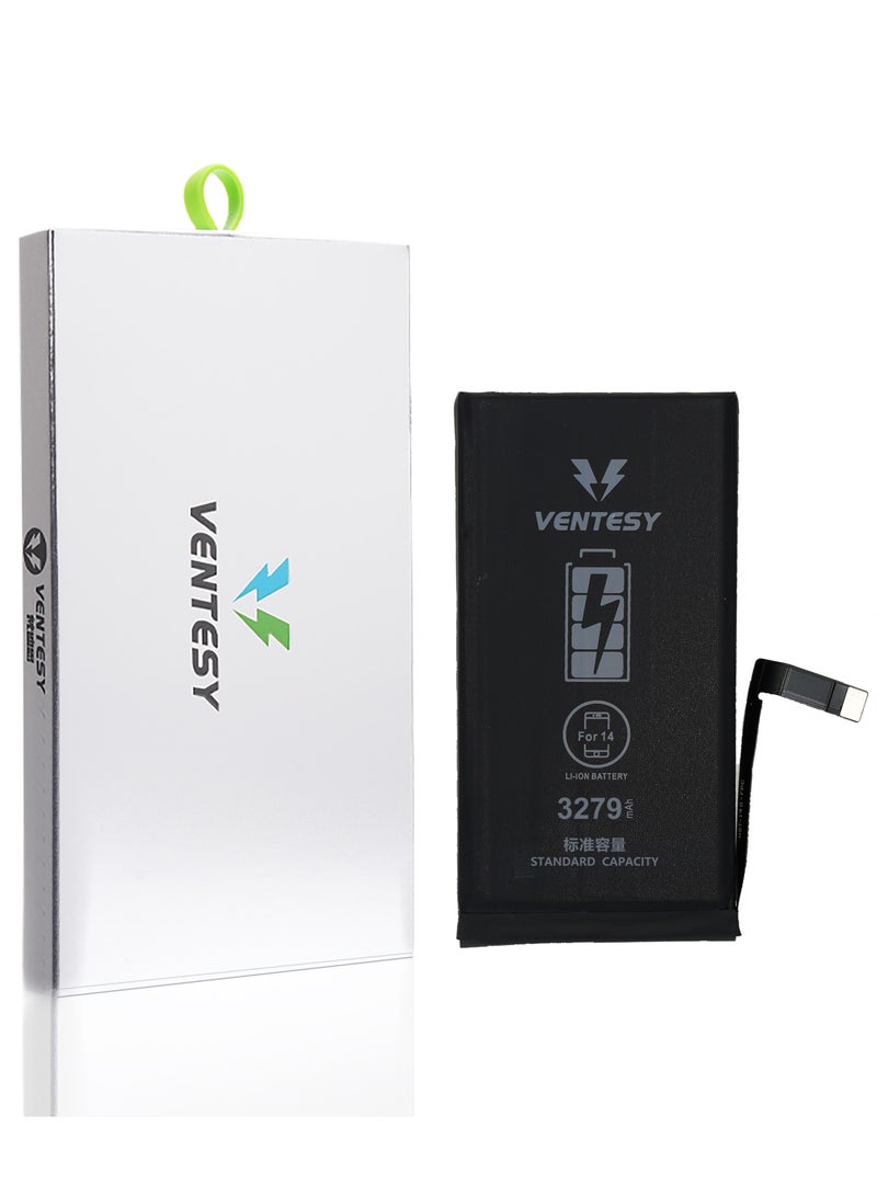 VENTESY Ultra-High Capacity Battery for Apple iPhone 14 - Black 