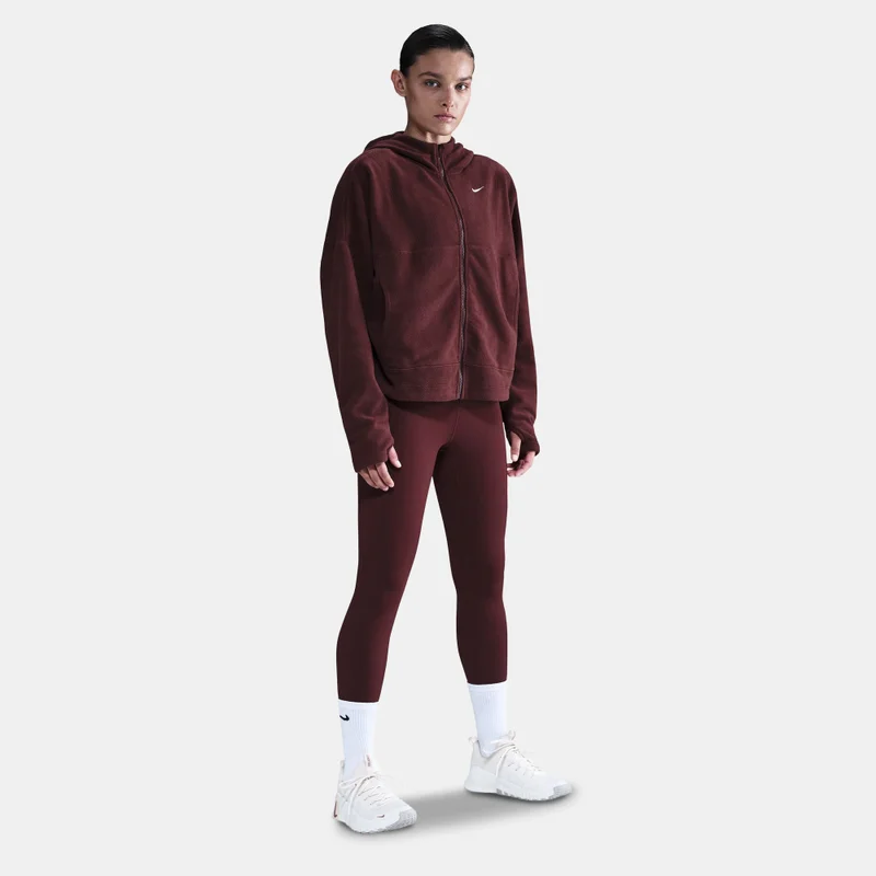 Nike Brown Women's One Therma-FIT Full-Zip Top for Women | Best Price UAE