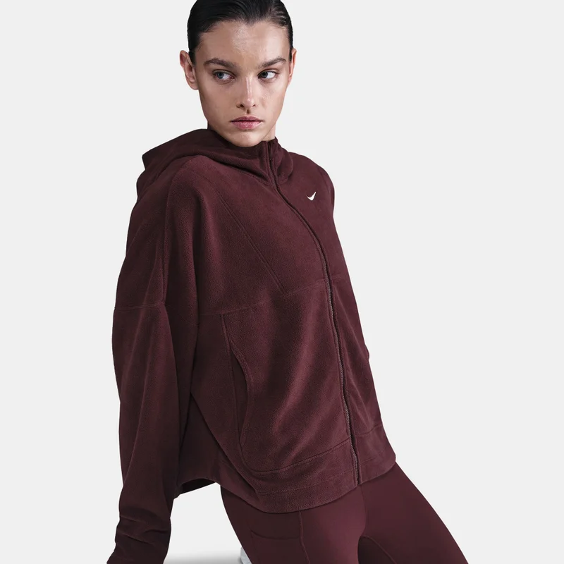 Nike Brown Women's One Therma-FIT Full-Zip Top for Women | Best Price UAE