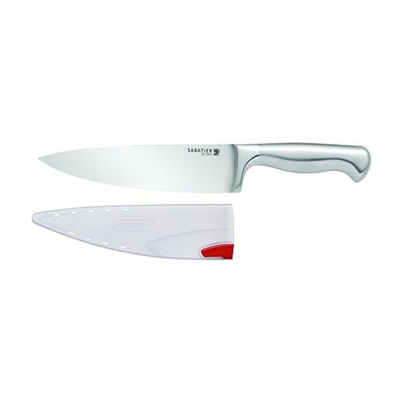 Sabatier Forged Stainless Steel Slicing Knife with Edgekeeper Self-Sharpening Blade Cover, High-Carbon Stainless Steel Kitchen Knife, Razor-Sharp Knife to Cut Fruit, Vegetables and more, 8-Inch - Image 1