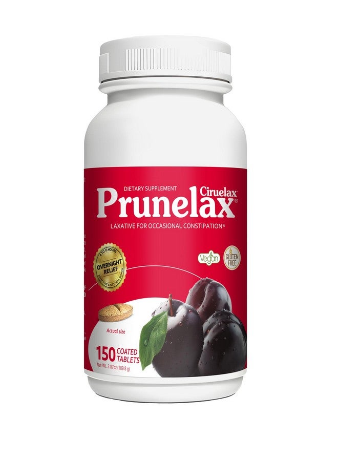 Prunelax Ciruelax Regular Strength Laxative Tablets - Overnight Relief for Occasional Constipation, Senna Extract, Vegan & Gluten-Free, Fast-Acting Gentle Relief - 150ct - Image 1