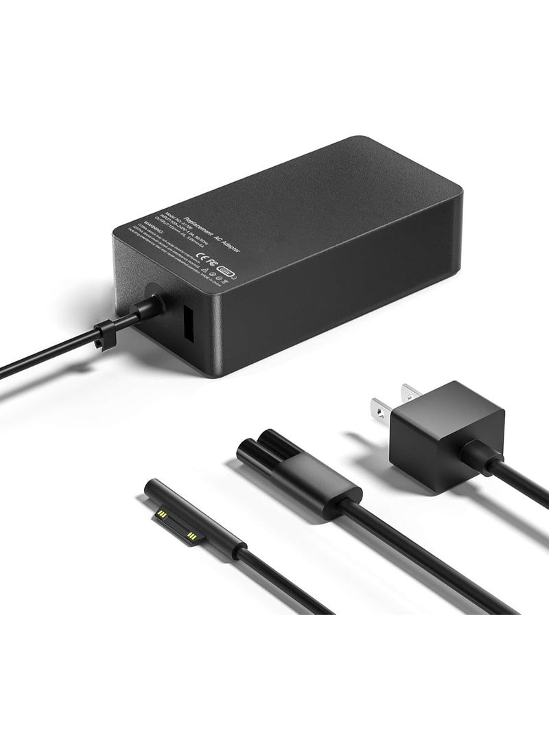 شاحن لابتوب USB-C بقدرة 65W متوافق مع أجهزة Surface Pro Book Go يدعم شحن سريع 44W 36W 24W - Image 1