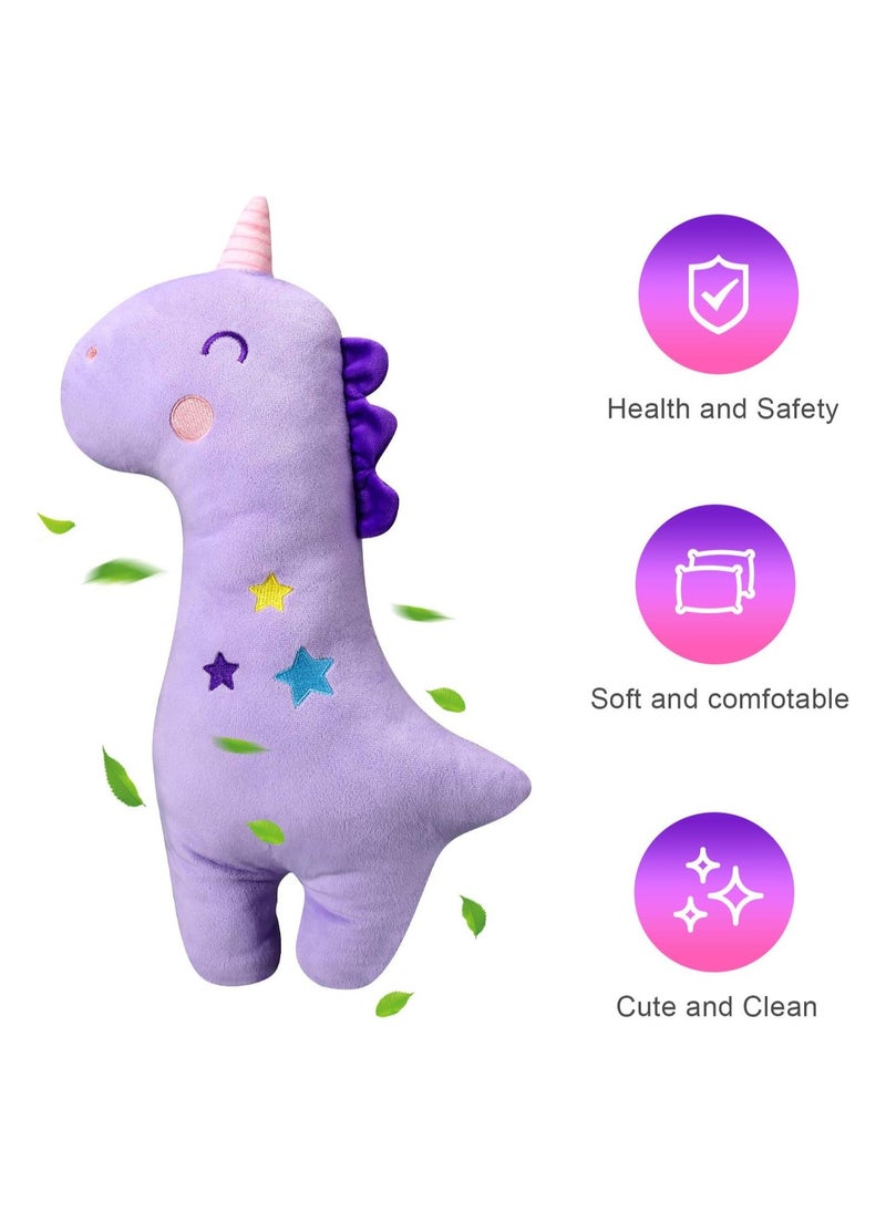 ORiTi - Unicorn Seat Belt Pillow Kids Unicorn Seat Belt Cover, Vehicle Shoulder Pads, Car Seatbelt Cushion for Kids, Seat Strap Pillows Kids, Animal Travel Pillow (Purple) - Image 1