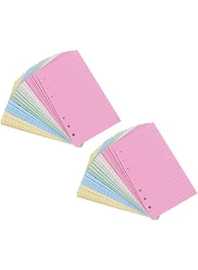 Six Hole Loose Leaf Paper Refill A6 Lined 50 Sheets Per Pack 2 Pieces Student Notepad Filler Paper For Ring Binder Office School Supplies - Image 1
